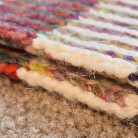 NWT Anthro Scarf Thick Colorful - Picture 6 of 10